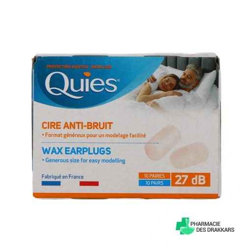 Quies Protection Auditive en Cire naturelle - Vue 360°