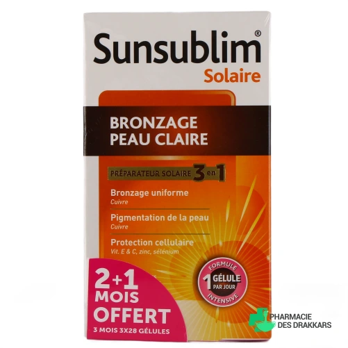 Sunsublim Bronzage Peau Claire - Vue 360°