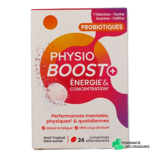 Immubio Physioboost + Énergie et Concentration - Vue 360°