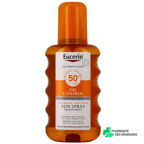 Eucerin Oil Control Spray Solaire Transparent SPF 50+ - Vue 360°