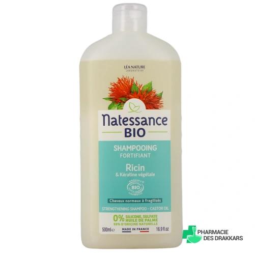 Natessance Shampooing Fortifiant Ricin & Kératine Végétale - Vue 360°