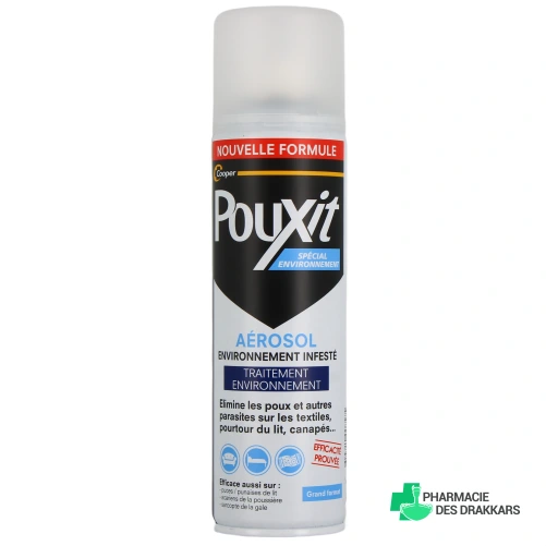 Pouxit Spray Anti-poux et Lentes Spécial Environnement - Vue 360°