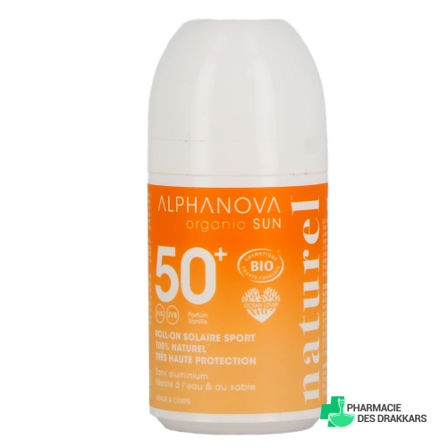 Alphanova Sun Sport Roll On Solaire SPF 50+ - Vue 360°