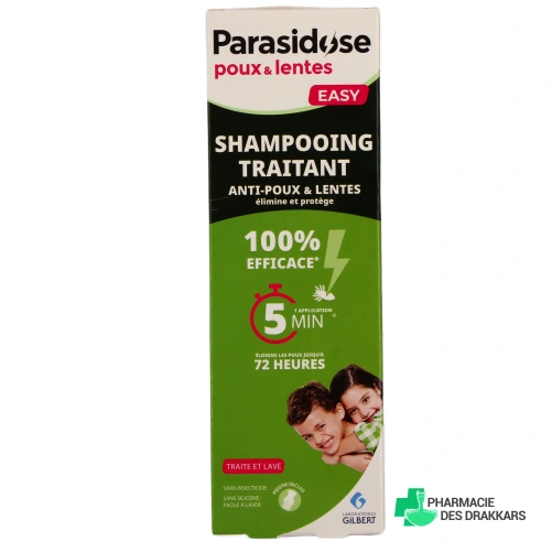 Parasidose Shampoing 2 en 1 - Vue 360°
