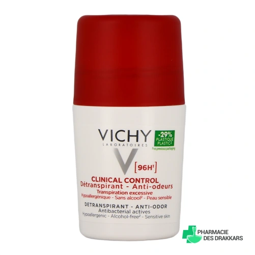 Vichy Clinical Control détranspirant anti-odeur 96h - Vue 360°