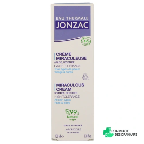 Jonzac Reactive Control Crème Miraculeuse - Vue 360°