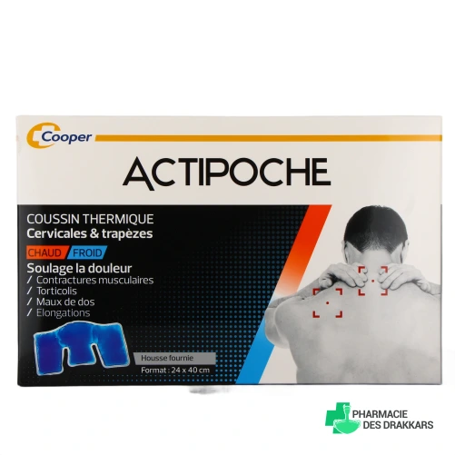 Actipoche Chaud Froid Cervicales Trapèzes - Vue 360°