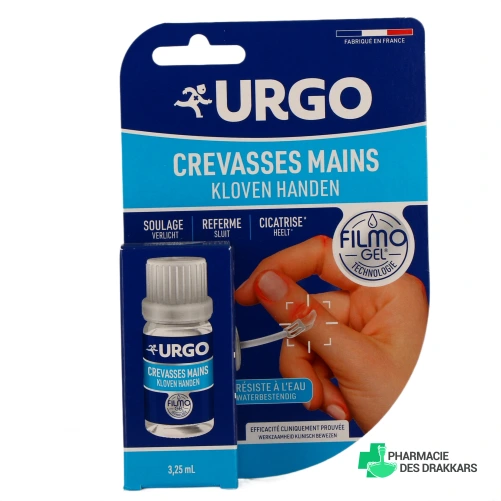 Urgo Filmogel Crevasses Mains - Vue 360°