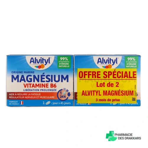Alvityl Magnésium Vitamine B6 - Vue 360°