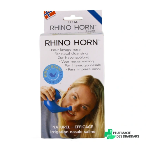 Rhino Horn Lavage de Nez - Vue 360°
