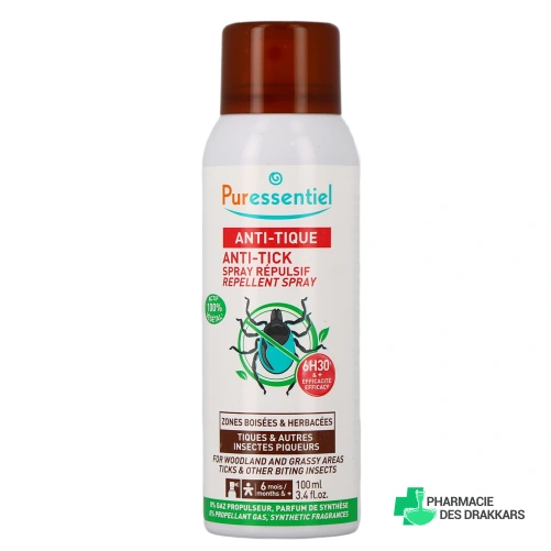 Puressentiel Anti-Pique Répulsif Tiques - Vue 360°
