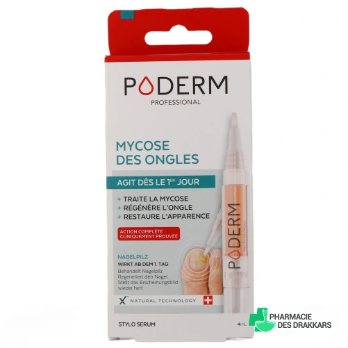 Poderm Stylo Sérum Mycose des Ongles - Vue 360°