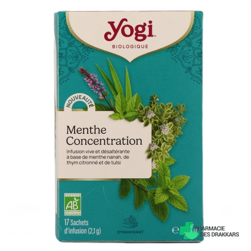 Yogi Tea Menthe Concentration - Vue 360°