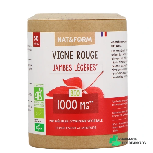 Nat & Form Vigne Rouge Bio - Vue 360°