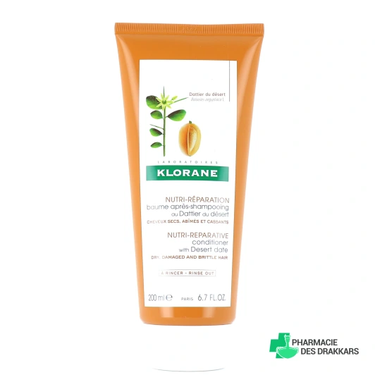 Klorane Baume Après-shampooing au Dattier du désert Nutri-réparation 200ml