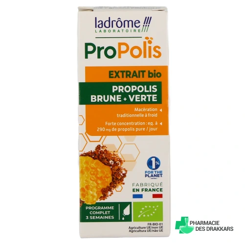 Ladrôme Extrait de Propolis Bio - Vue 360°