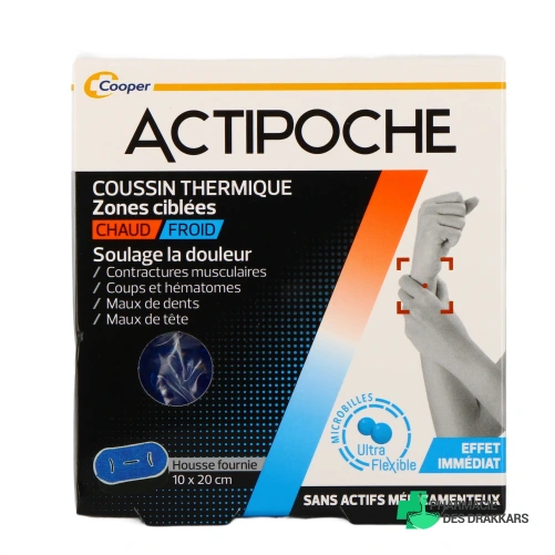 Actipoche Coussin Thermique Zones Ciblées - Vue 360°