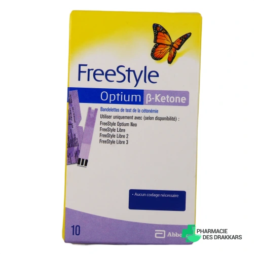 FreeStyle Optium B-Ketone Électrodes - Vue 360°