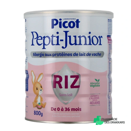 Picot Pepti-Junior Riz Lait 0 à 36 mois - Vue 360°