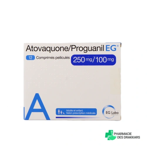Atovaquone/Proguanil EG 250mg/100mg - Vue 360°