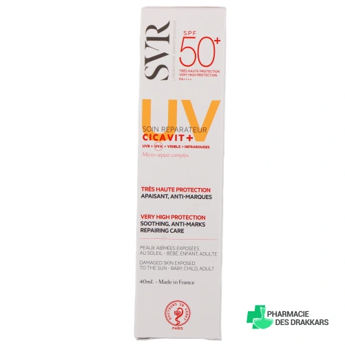 SVR Cicavit+ Crème réparatrice SPF50+ - Vue 360°
