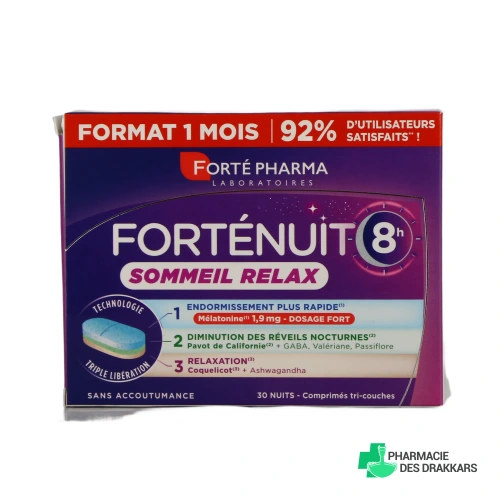 Forté Nuit Sommeil Relax 8h - Vue 360°