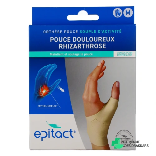 Epitact Orthèse de Pouce Souple d'Activité Rhizathrose - Vue 360°