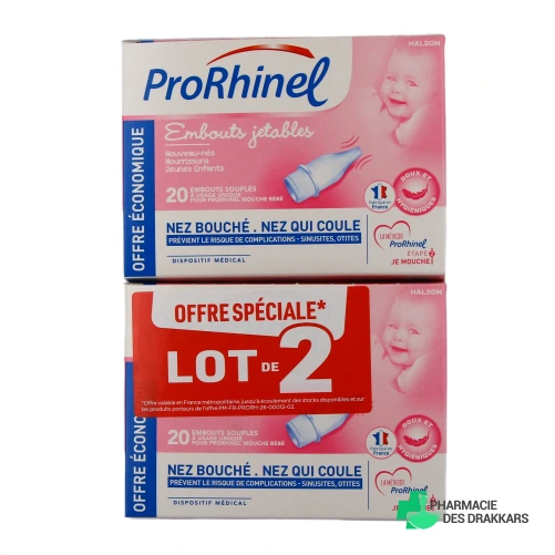 Prorhinel Embouts Jetables Mouche Bébé - Vue 360°