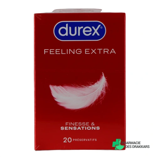 Durex Feeling Extra Préservatifs - Vue 360°