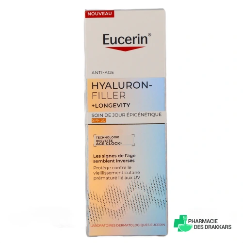 Eucerin Hyaluron-Filler + Longevity Soin Epigénétique - Vue 360°