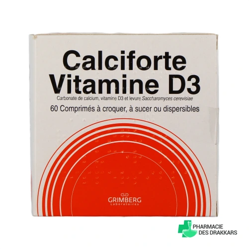Calciforte vitamine D3 Comprimés - Vue 360°
