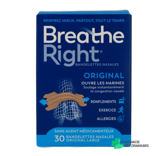 Breathe Right Bandelettes nasales - Vue 360°