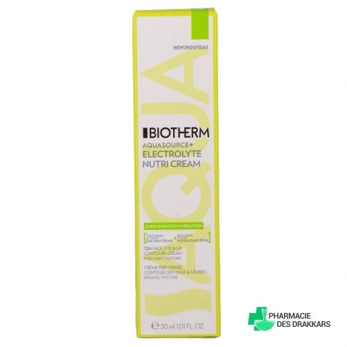 Biotherm Aquasource+ Electrolyte Nutri Cream - Vue 360°