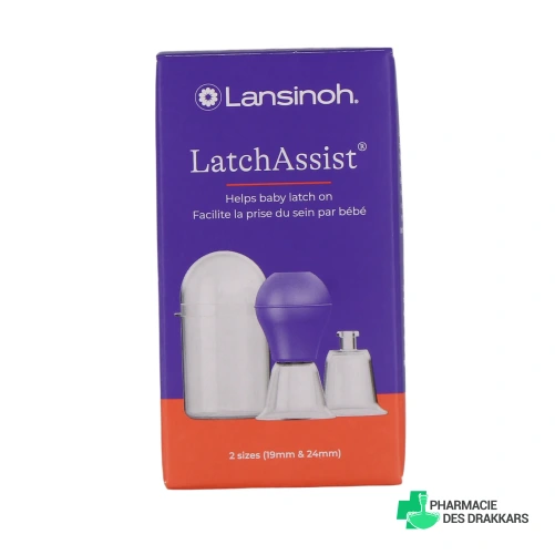 Lansinoh Poire Mamelon LatchAssist - Vue 360°