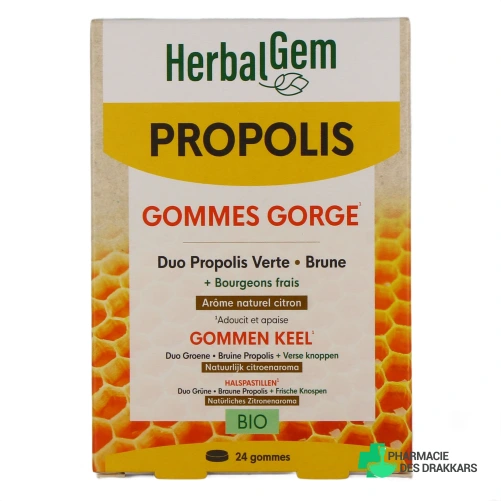 Herbalgem Propolis Large Spectre Gommes Bio - Vue 360°