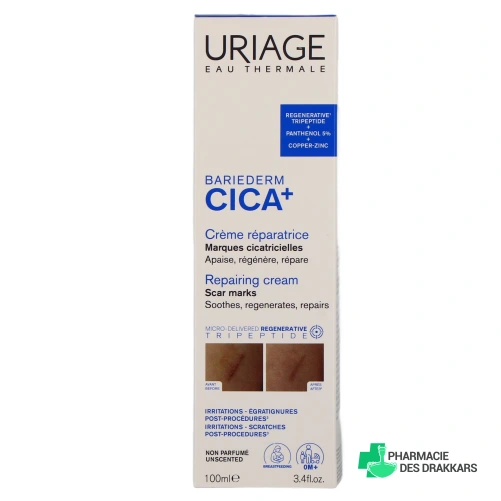 Uriage Bariéderm Cica+ Crème Réparatrice - Vue 360°