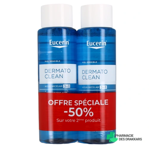 Eucerin DermatoClean Lotion micellaire 3en1 - Vue 360°