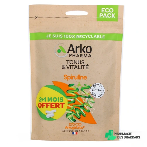 Arkogelules Spiruline - Vue 360°