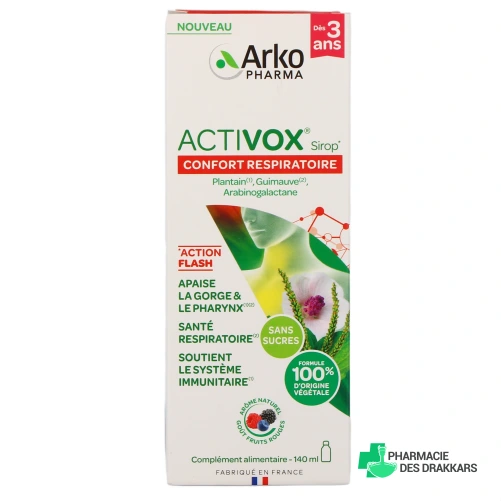 Activox Sirop Confort Respiratoire - Vue 360°