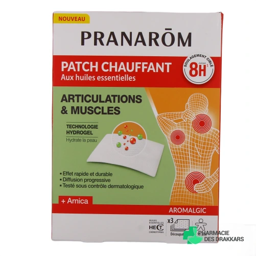 Pranarom Aromalgic Patch Chauffant - Vue 360°