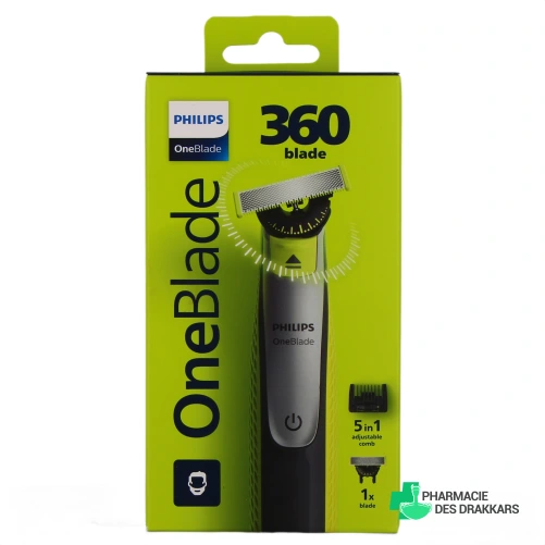 Philips OneBlade 360 Rasoir 5 en 1 - Vue 360°