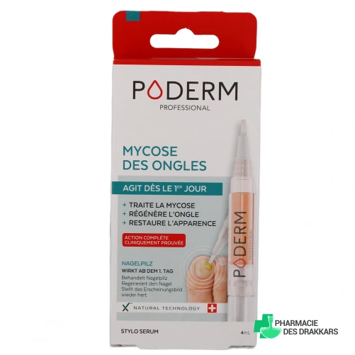 Poderm Stylo Sérum Mycose des Ongles - Vue 360°