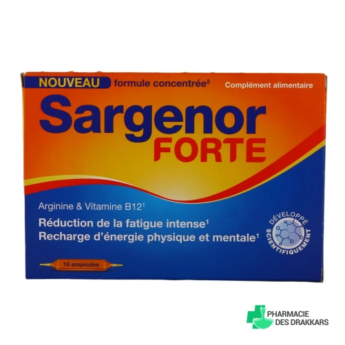 Sargenor Arginine et Vitamine B12 - Vue 360°