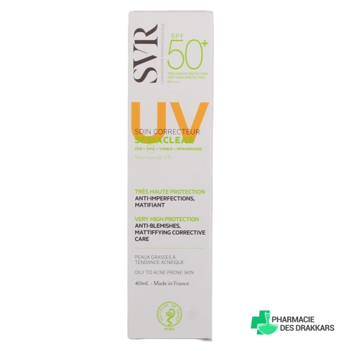SVR Sebiaclear Crème Matifiante Anti-Imperfections SPF 50+ - Vue 360°
