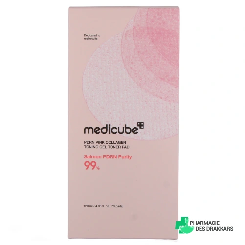 Medicube PDRN Pink Collagen Toning Gel Toner Pad - Vue 360°