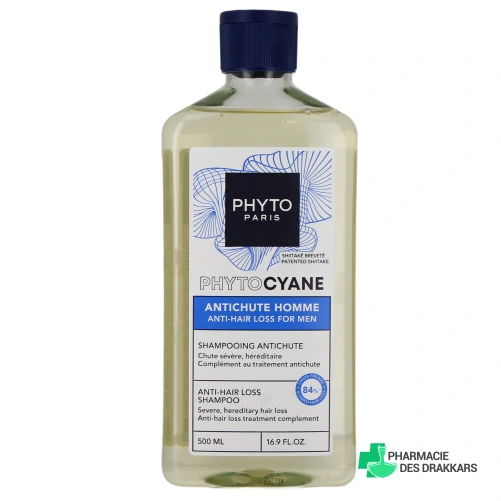 Phytocyane Shampooing Antichute Homme - Vue 360°