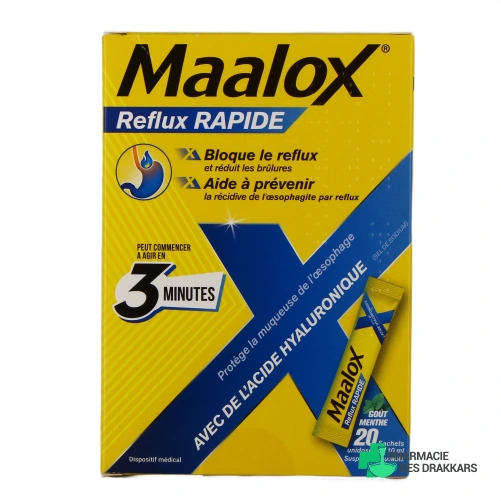 Maalox Reflux Rapide - Vue 360°