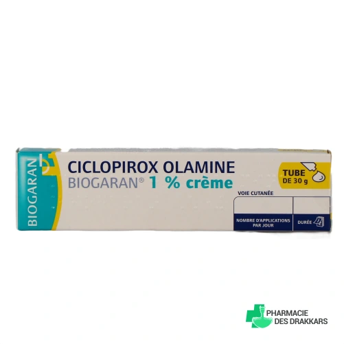 Ciclopirox Olamine crème - Vue 360°
