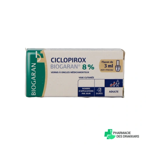 Ciclopirox Vernis - Vue 360°
