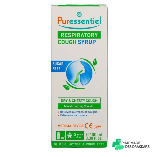Puressentiel Respiratoire Sirop Toux Sans Sucres - Vue 360°